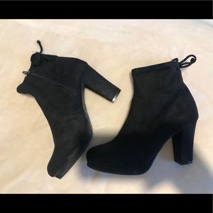 Black Heeled booties, very comfy